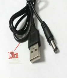 50pcs USB 20 A em 55 mm x 21mm DC Conector de conector Jack Power Cabo 120cm1311233