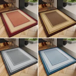 Carpetes Minimalista Partigo Geométrico de Grãos Indoor Piso Decorativo Carpete Decorativo Não deslizamento Easy Limpeza Limpa de Ranta Russa Mat de Raga