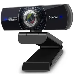 Webcams SPEDAL 934 HD 1080P 60FPS STRAMPO USB WEBCAM com microfone para conferência de computador Webcam Windows Mac Linux J240518