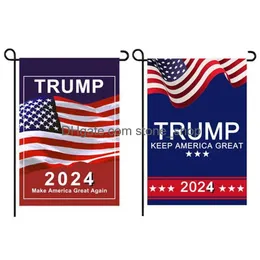 Banner Flags Donald Trump 2024 Flag 30X45Cm Maga Keep Amercia Garden Drop Delivery Home Festive Party Supplies Dhhxi