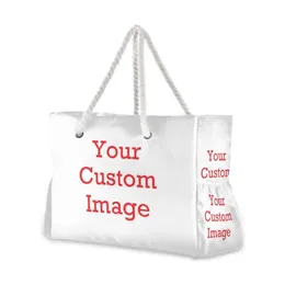 Алаза на плечах сумочка для женщин холст персонализированная настройка большая сумка для покупок Ladie Messenger Bags 240518