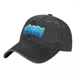 Ballkappen Hydrology Water Graphic Cowboy Hat Cosplay Designer Sommermann für die Sun Frauen Beach Visor Männer