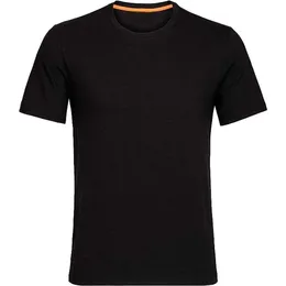 Lu-Männer-T-Shirt Sommer Tee Tops Herren Central Classic Classic Kurzärmelte Wolle T-Shirt Basic Casual Shirt Yoga Align Workout Rennen