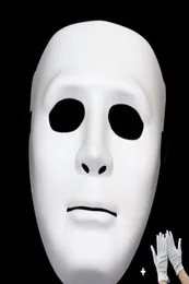 Festival de Natal de Halloween Masquerade de Jabbawockeez Party Darty Decoration Ornaments Dress Adereções de máscara de fantasma branca de máscara de fantasma3321209