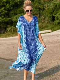 Artı boyutu hızlı kuruyan kaftan tunik plaj örtbas yukarı Saida de praia mayo kadın bikini örtbaslar pareo sarong plaj giyim q1223