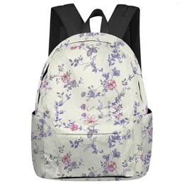 PIANTA FLOWER PIANTA FLOWER CHECHRY BLOSSOM Magnolia Studente Scuola Borse per laptop usanza per uomini femminile viaggio Mochila