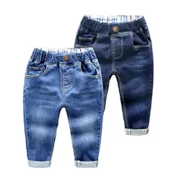 Ienens мальчики повседневные джинсы брюки детские малыши для мальчиков для джинсовой одежды детская одежда для одежды 2 3 4 5 6 7 лет 240518