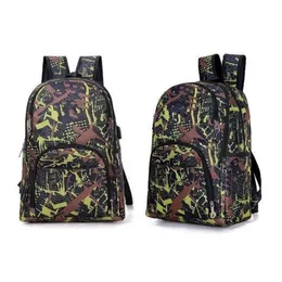 2024-2025 Melhores bolsas ao ar livre camuflagem Backpack Back Saco de computador Oxford Brake Chain Middle School Student Bag muitas cores T006