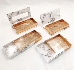 NEU WOLLED Square Lash Box Alse Esswimpernverpackungsbox gefälschte 3D Nerz Lashes Boxen Faux Cils Strip Magnethülle leer2383901
