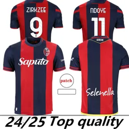 23 24 25 Jerseys de futebol de Bolonha Mens Posch Orsolini Dominguez Zirkzee Ferguson de Silvestri Beukema Barrow Home Red Football camisa