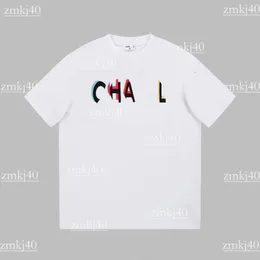 Chan skjorta designer t shirt chanells väst sommaren ny designer skjortor broderi lösa mäns casual tshirt par kläder topp lyx kanal mens polo skjorta 508