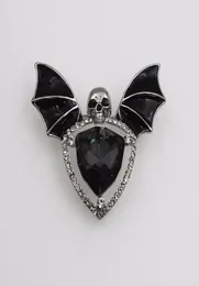 Broschen Halloween Gothic Punk Schädel Fledermaus Fledermaus Corsage Pin Pins Rucksack Klamte Lampe Fun Badge Jewelry Geschenk25004308009966