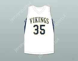 Nome Nome giovani/bambini Jabari Walker 34 Campbell Hall School Vikings White Basketball Jersey 3 Stitched S-6XL