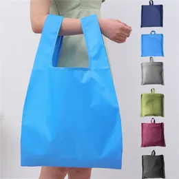 Shopping Bags Waterproof Women Bag Foldable Environmental Protection Large Capacity Handbag Oxford Cloth Advertising Tote Multi-color