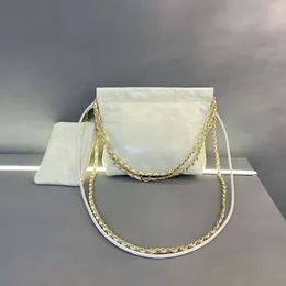 Strand Tote Wallet Mini Edition 22bag Garbage Bag Head Layer Original Factory Pigu Gold Pearl Lingge Chain