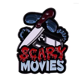 Brooches Scary Movies Enamel Pin We Make Up Horrors To Help Us Cope With The Real Ones.