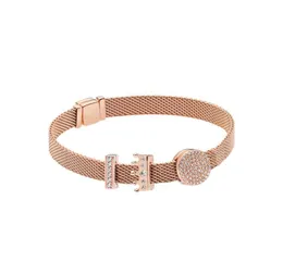 925 bracciali da donna con rosa in argento sterling per p logo riflesso in stile clip grown set di braccialetti clipetern con oringal 5589400