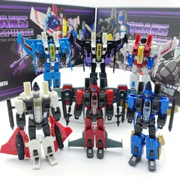 Transformation Toys Robots Nowa konwersja Pt-F15 Pocket Toy Starscream Skywarp Thundercracker KO MP Action Picture Biblioteka magazynowa robot D240517