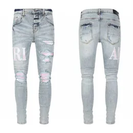 Ksubi Tasarımcı Kot Por Mor Jean Mens Yükseltme Elastik Giyim Sıkı Skinny Jeans Tasarımcısı Fashionq Boyut 29-40