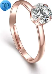40 Pack Rose Gold Diamond Engagement Rings for Bridal Shower Party Game Wedding Table Decorations