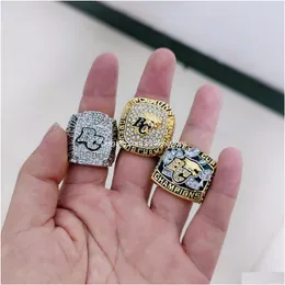 Wholesale 3Pcs/Set 1994 2006 2011 Bc Championship Ring Fashion Gifts From Fans And Friends Leather Bag Parts Accessories Drop Delivery Dhpu5