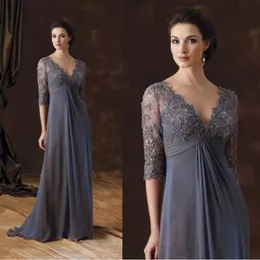 ثياب أم أنيقة الأم لعروس Wear V-neck Empire Weist A-Line Wear Wear-Link-Lend