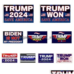 Bannerflaggen 3x5 ft Trump gewonnen Flag 2024 Wahl Donald der Mog Save America 150x90cm Drop Lieferung Hausgarten Festliche Party Supplie DHTGR