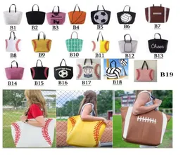 Canvas Bag Baseball Tote 19 Styles Sports Bags Casual Softball Bag Bage Footbal