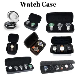 Titta på Box Travel Roll -fodral för 2356 Watches Storage Watch Protector Organizer SUCKSOFT Display Fall för män Kvinnor Black 240517