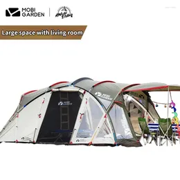 텐트와 대피소 Mobi Garden Nature 하이킹 야외 캠핑 텐트 여행 바람 방전 레인 증
