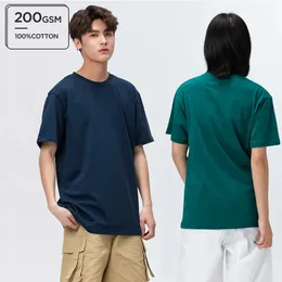 Hohe Qualität 200 GSM 100% Baumwolle China Import T-Shirts Personalisierte Custom-Druck-Plus-Größe T-Shirt für Männer 240518