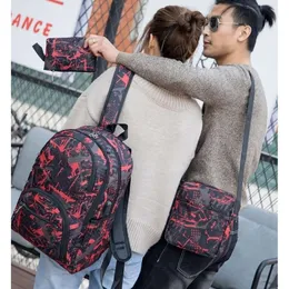 2024-2025 Gorące drzwi torby na zewnątrz Kamuflaż Trade Backpack Bag Bag Sain Oxford Brake Bag gimnazjum Mane kolory Mix XSD1000