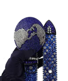 Новый werne Rhinton Belt for Women Men Men Fashion Diamond Lifts Rhinton Globe Buckle для Жана Страсса Ceinture Femme3226336
