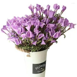 Dekorative Blumen echte Berührung künstlicher Calla Lily Fake für Hochzeit Patry Dekorationen Bouquet Mittelstücke Wohnkulturzubehör