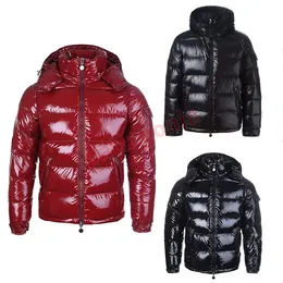 Men's Designer Jacket Winter Warm Windproof Down Jacket Shiny Matte Material couple models New Clothing Hooded Coats Man Outerwear M-5XL