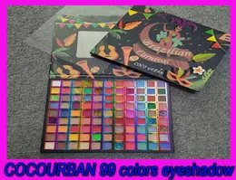 Cocourban 99 Färger Eye Shadow Matte Glitter Pearlescent Eyeshadow Palette Easy to Color Pulver Powder Beauty Eyes Makeup Cosmet3112207