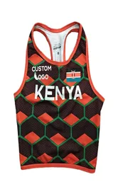 Kenya Women Trackfield Fast Running Tank Tops Suit 4100 Speed ​​Outfit Anpassningsbar BH 2205057093310