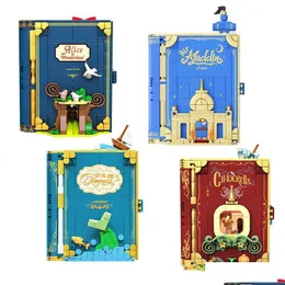 كتل MOC Fairytale Town Series Building Magic Princess Showcase Storybook DIY Block Toy Girl Gift 230718 Toys Gifts Mo Drop Deliver