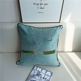 Simple Bed Breakfast Living Room Sofa and Bedside Modern American Pillow Cushion Model Room Embroidery Pillows Cover Gift