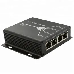 4 Port IEEE802.3Af Poe Extender dla kamery IP przedłużenie 120 m odległość skrzyni biegów z portów LAN 10/100m