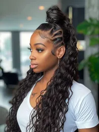 Afroamerykanin Long Black Curly Curly Ponytail Włosy Klips 2024 KOLORY PRZEWODNY KINKY CURLY PONICE TAIL SARPIERY DLA CZARNE