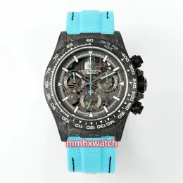 Diw watch diameter 40mm with cal.4130 hollow movement sapphire glass mirror carbon fiber case