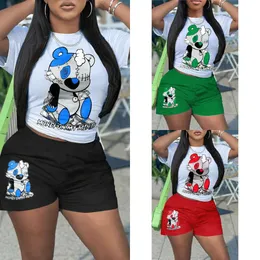 Designer Womens Tracksuits Summer 2 pezzi Sports Outfits 3xl 4xl Lettera stampata T-shirt a maniche corte e pantaloncini da jogging abiti da jogging
