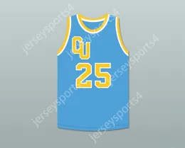 Nome NAY Custom Youth/Kids D.C. 25 Cadwallader University Light Blue Basketball Jersey Break Break Top Top S-6xl S-6XL