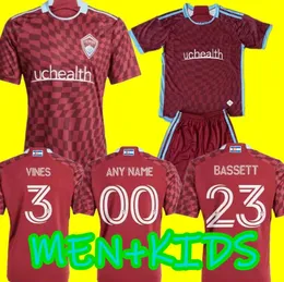 MLS Rapids 2024 2025 Colorado Soccer Jerseys Home Away Enites 24 25 Football قمصان قصيرة الأكمام Diego Price Acosta Cabral Lewis Bassett Navarro Fernandez