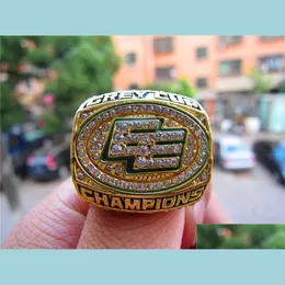 2003 Edmonton Eskimos The Grey Cup Team Championship Ring with Tood Box Men Sport Fan Souvenir Gift Wholesale Drop Delivery Dhdkz