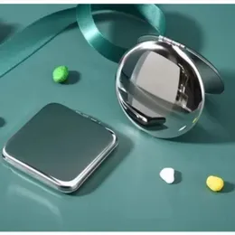 2024 Shatterproof ze stali nierdzewnej Ultra Slim Solding Portable Mirror Makeup Unbreakable Camping Mirror do użytku osobistego, podróżowanie