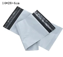 14x284cm Plastic Courier Mailing Package Bag Post Envelope -Taschen Selbstkleber weiße Plastik -Mailer -Verpackungsbeutel Retai9432691