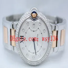 Topselling de alta qualidade 18k Gold rosa e aço WE902031 Movimento de quartzo feminino Relógio das mulheres Moda Wathces 265R