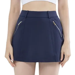 Lu выравнивает шорты йога юбки женская йога Fiess Leisure Sports Mini Golf Short молча